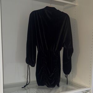 Elegant Black Velvet Dress